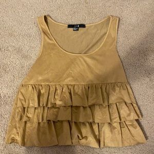 Forever 21 small beige suede top